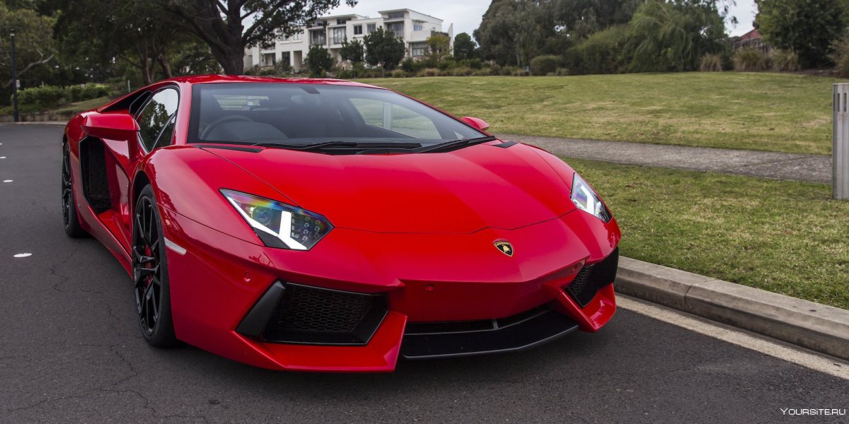 Lamborghini Aventador Red lp700 2015