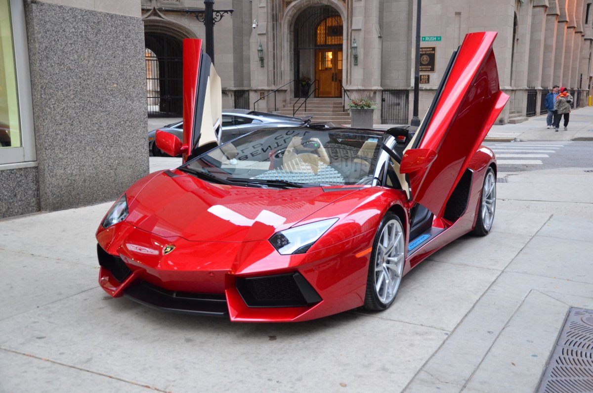 Lamborghini Aventador lp700 красный