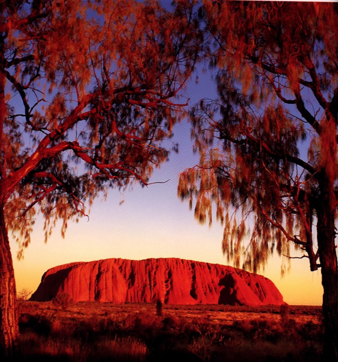 Красная скала Айерс-рок Австралия