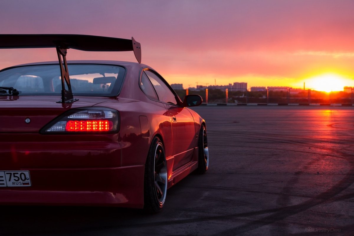 Nissan Silvia s15 ночью