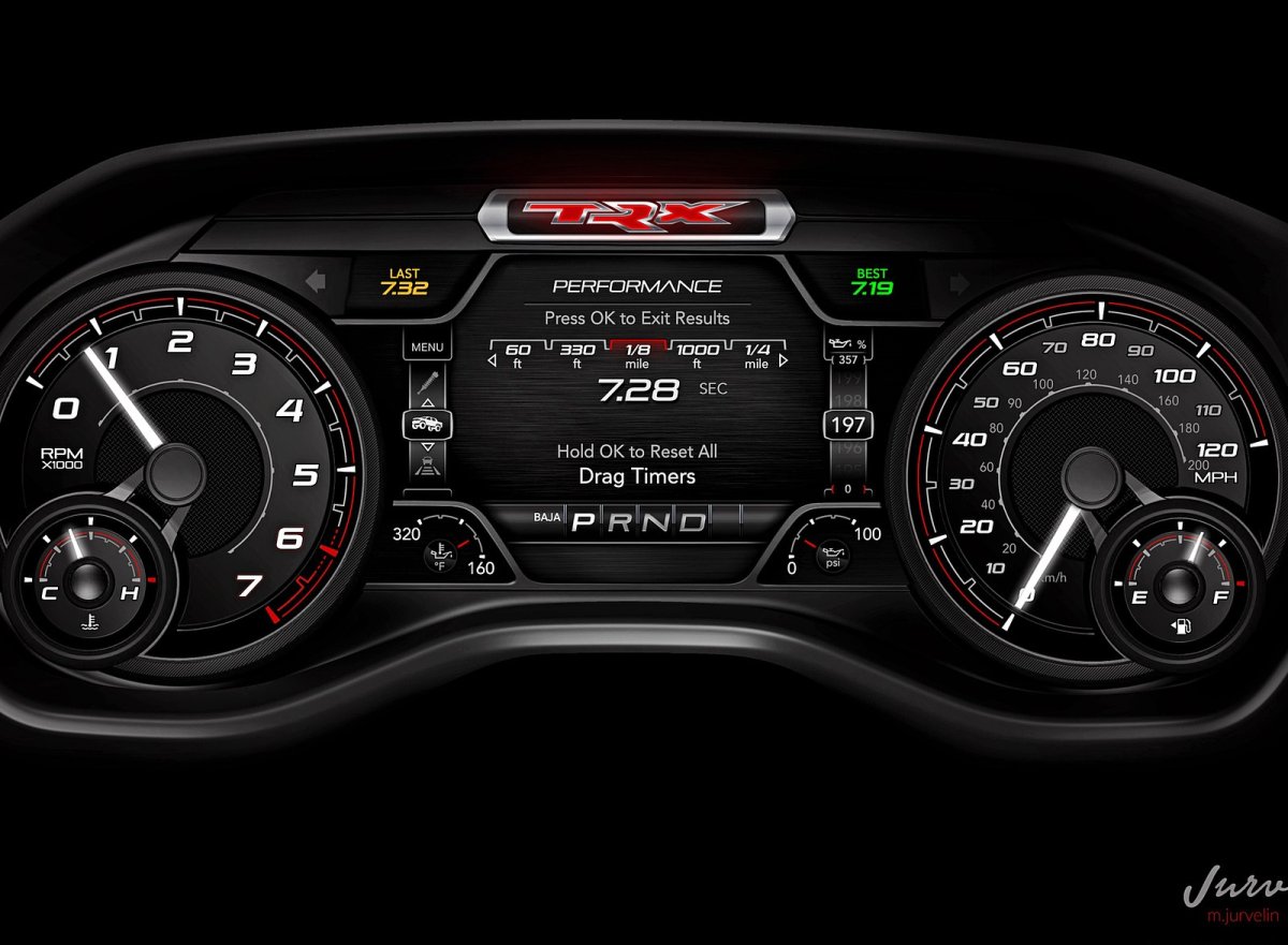 Ram 1500 TRX салон