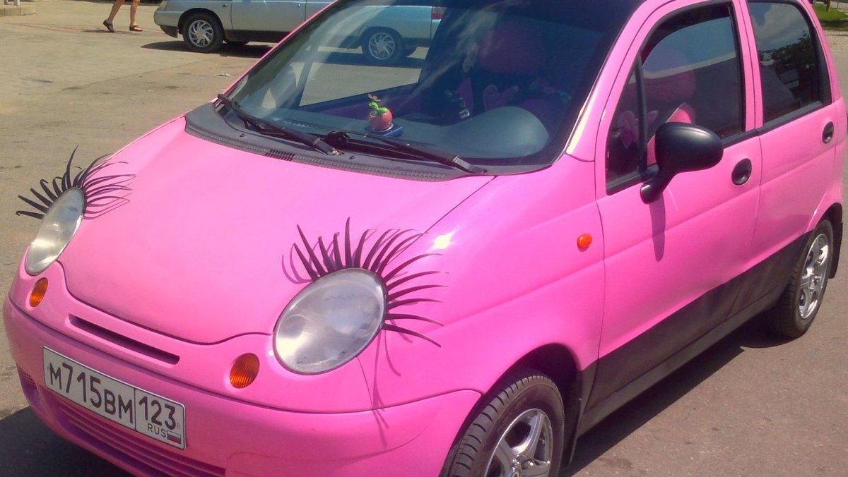 Daewoo Matiz розовый