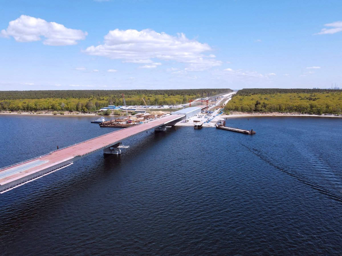 Мост через Волгу в Тольятти