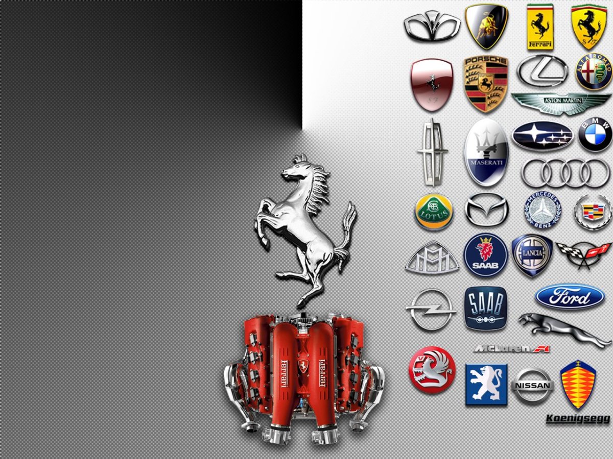Логотипы спортивных машин