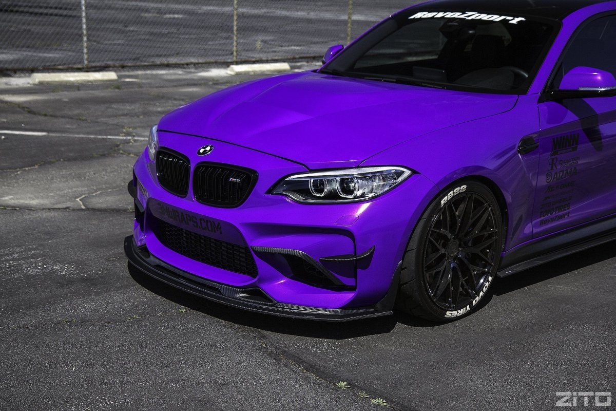Purple BMW 2 Series