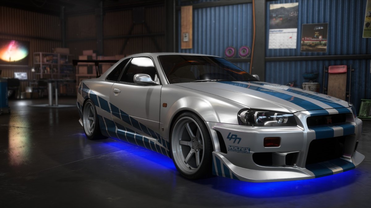 Skyline r34 GTR Форсаж