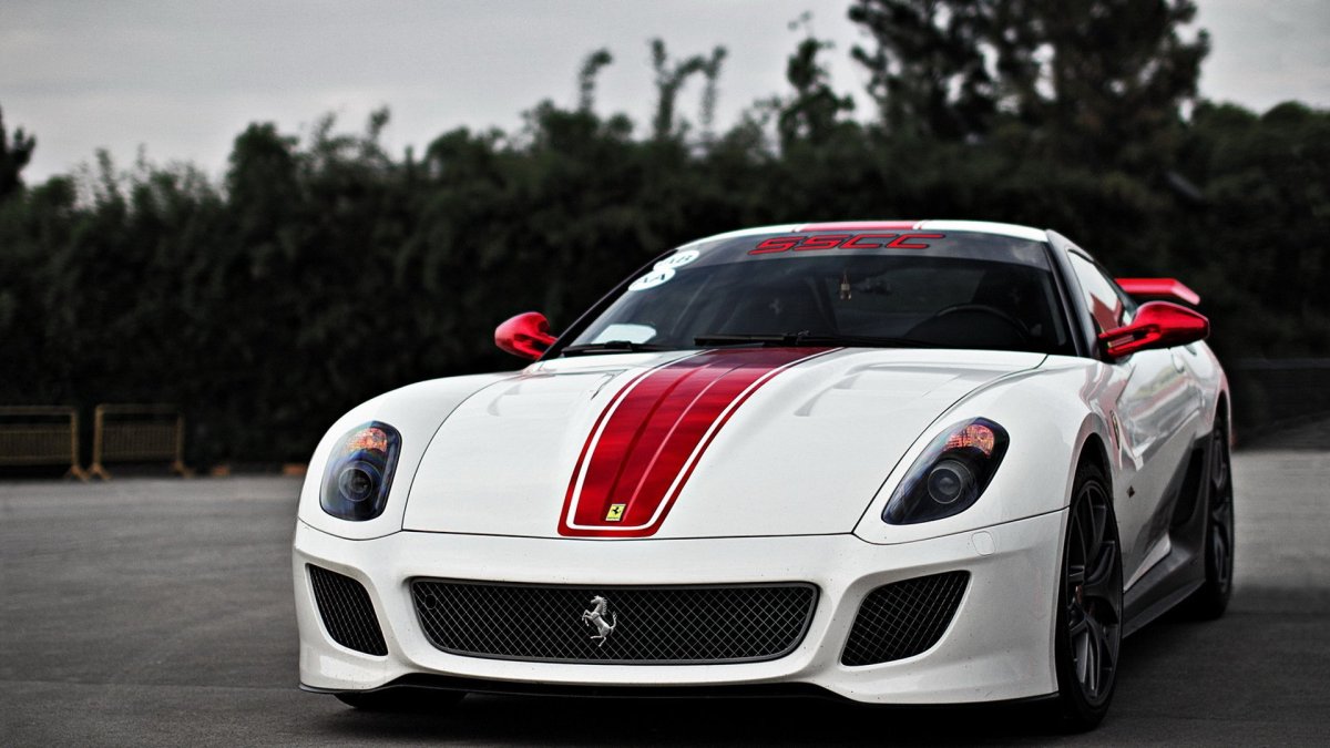 Ferrari 599 GTO белый