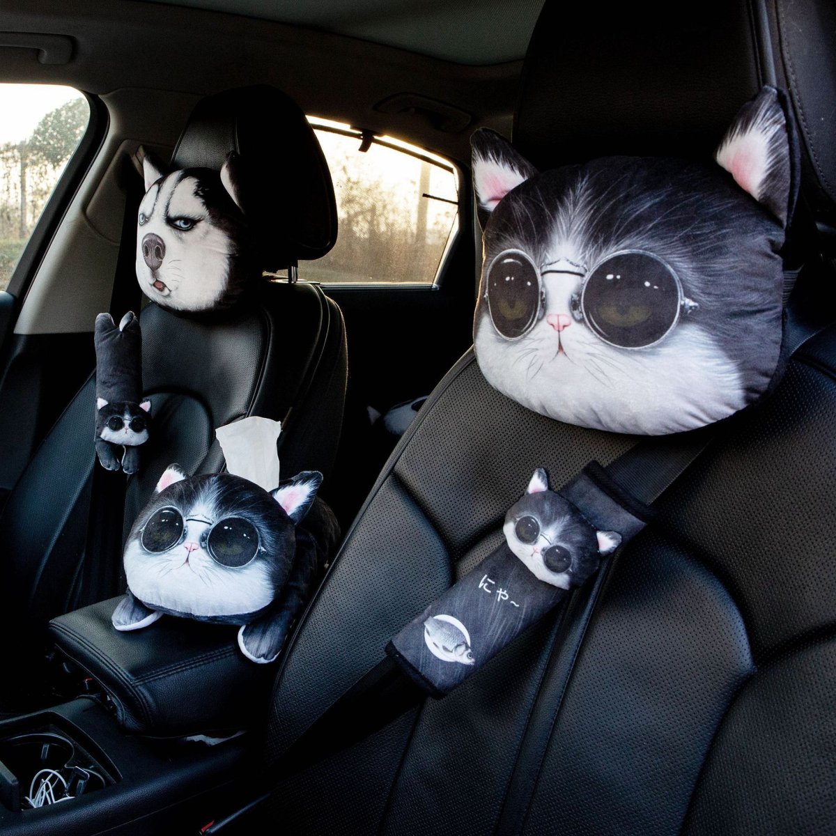 Подголовники в авто кот