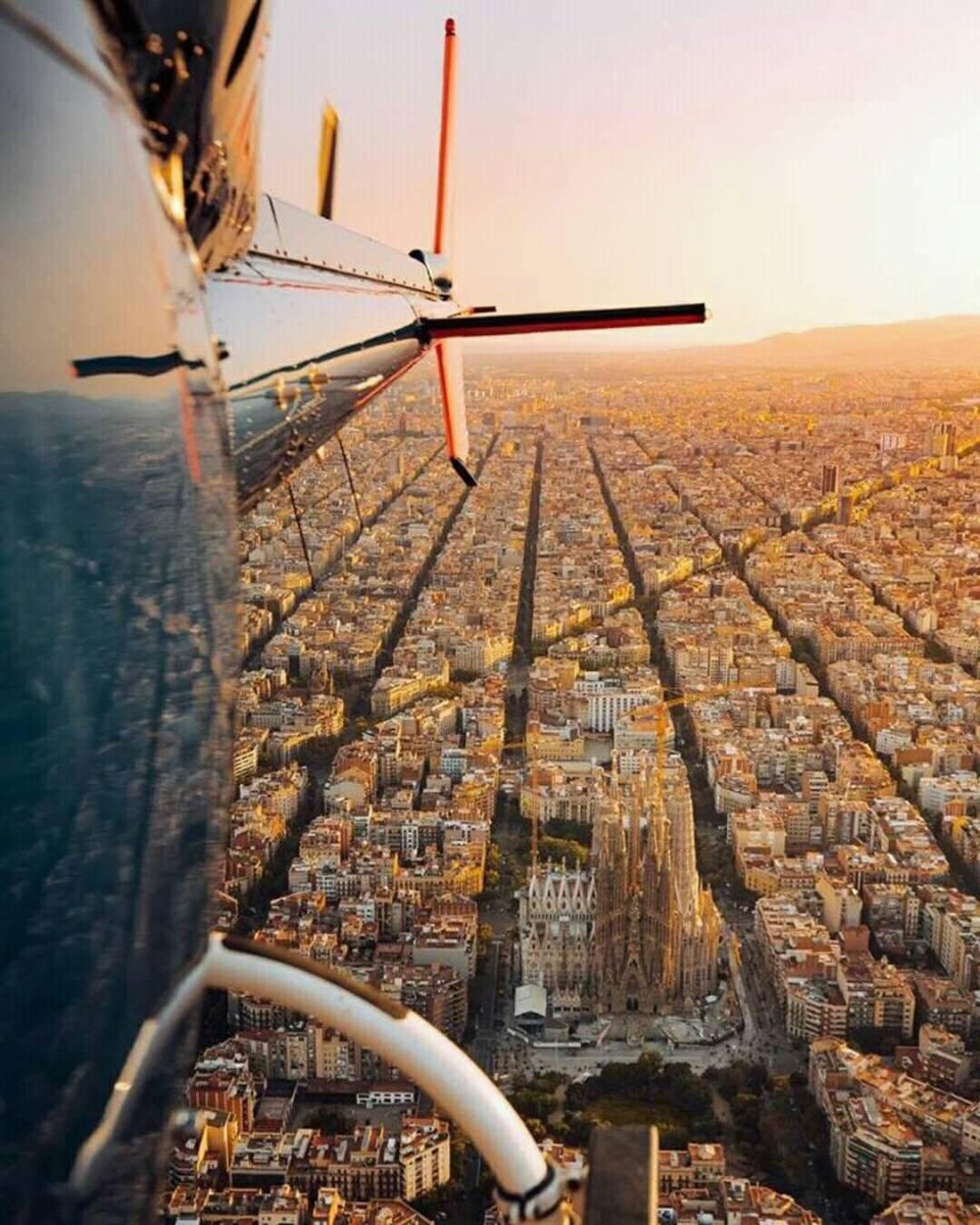 Барселона вид с самолета