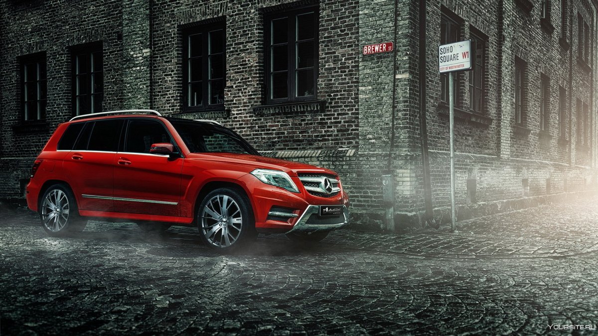 Mercedes GLK 220 красный