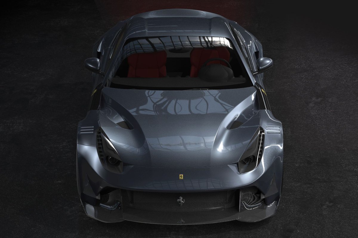 Ferrari f12 с карбоновым капотом