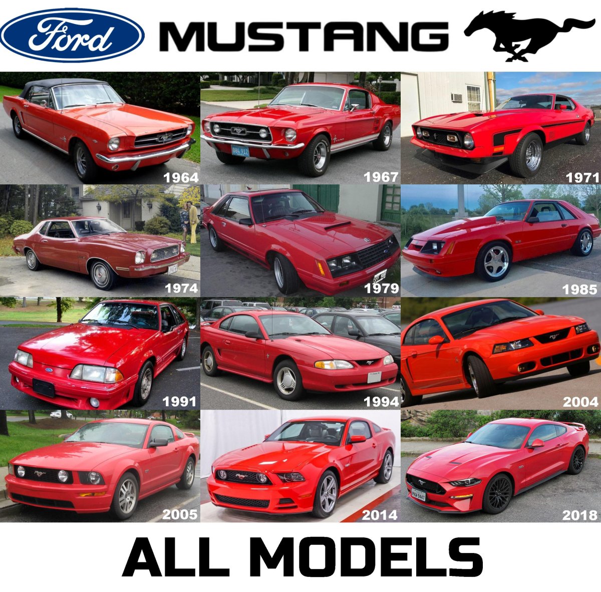 Ford Mustang all models