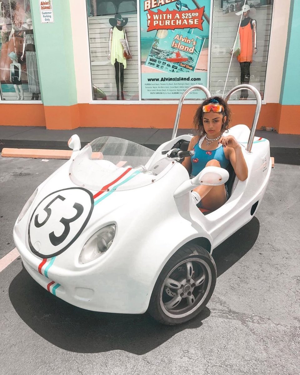 In me mums car