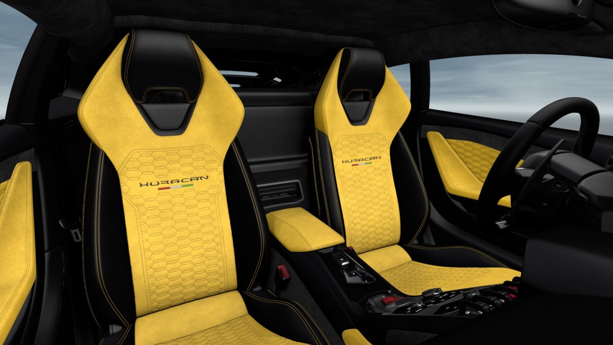 Lamborghini Huracan задние сиденья