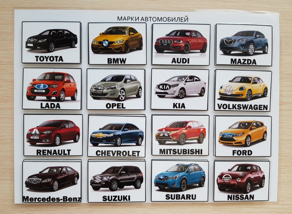 Марки машин игра