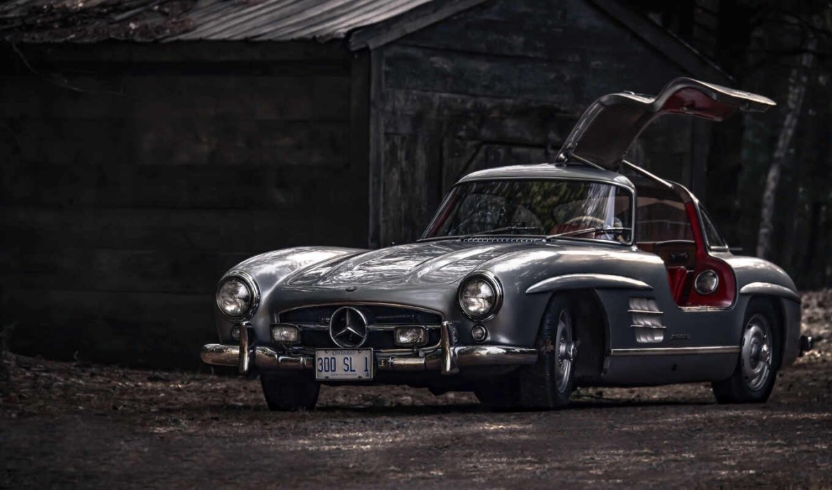 Mercedes-Benz 300sl заброшенный