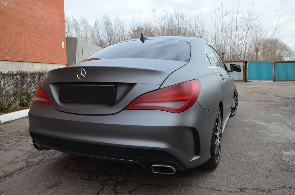 Мерседес CLA серый матовый