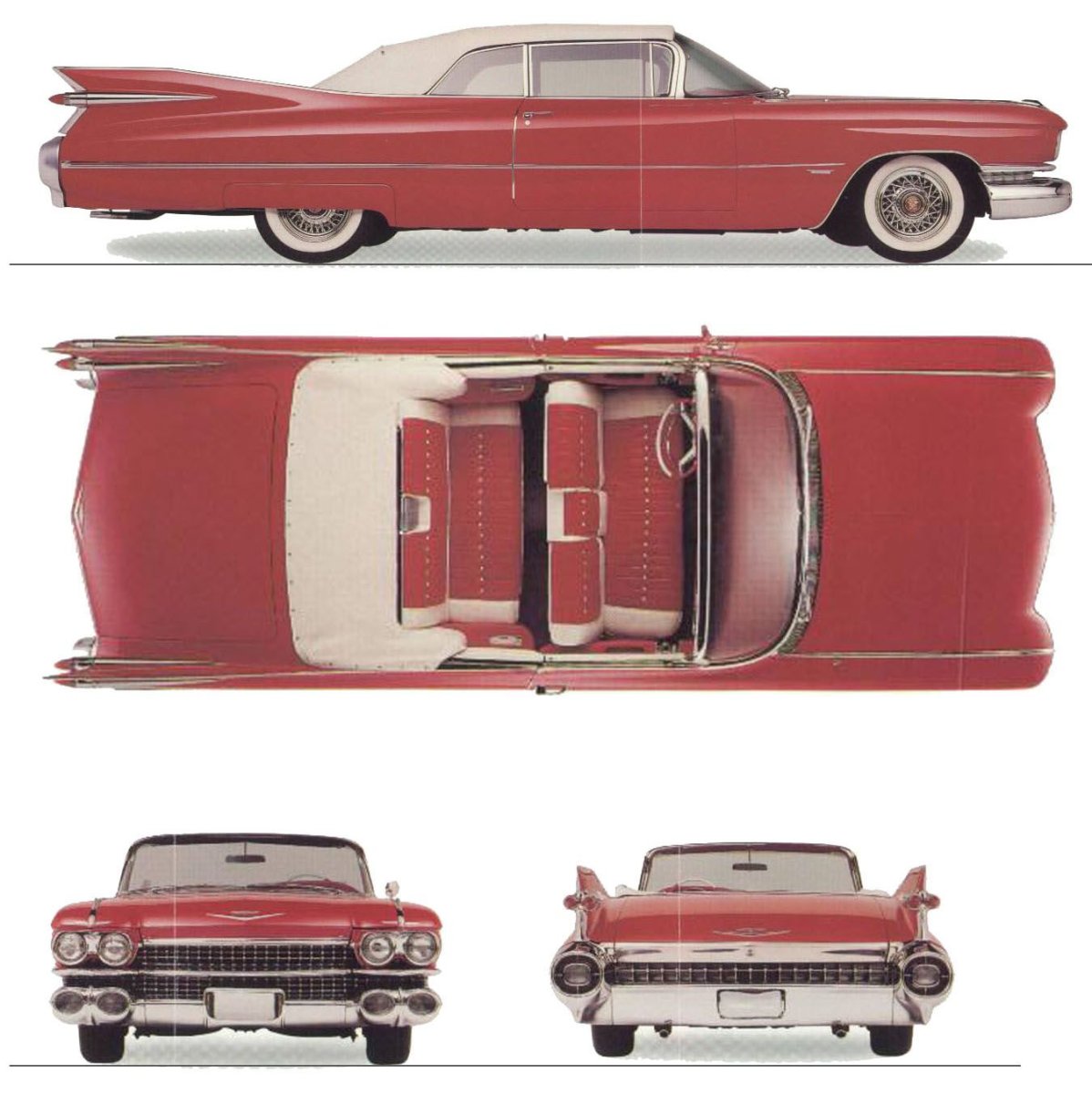 Cadillac Deville 1959 чертежи