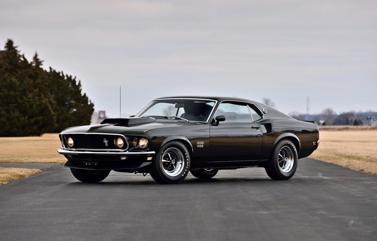 Ford Mustang Boss 429 1969 чёрный