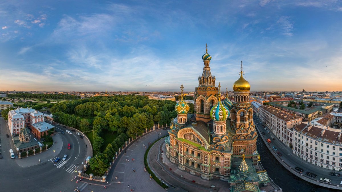 Храм на крови Санкт-Петербург вид сверху