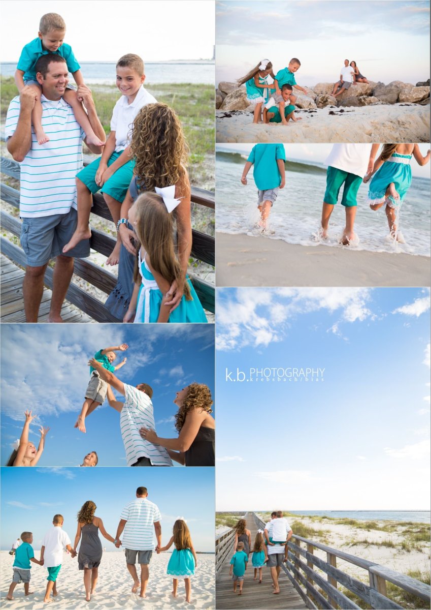 Пляжные семейные фотосессии
