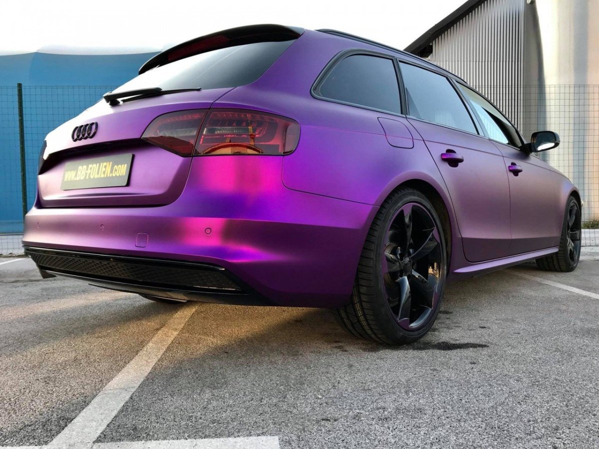 Black Purple Audi a56