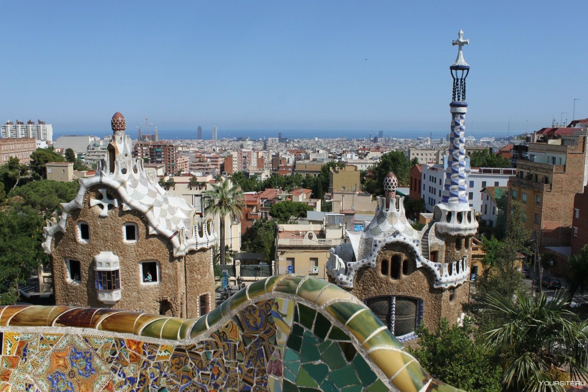 Испания архитектура Барселона парк Гауди