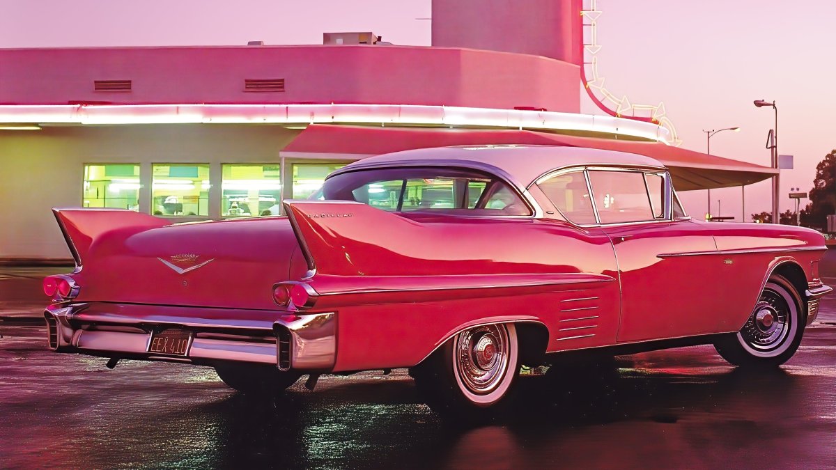 Cadillac 1958 розовый