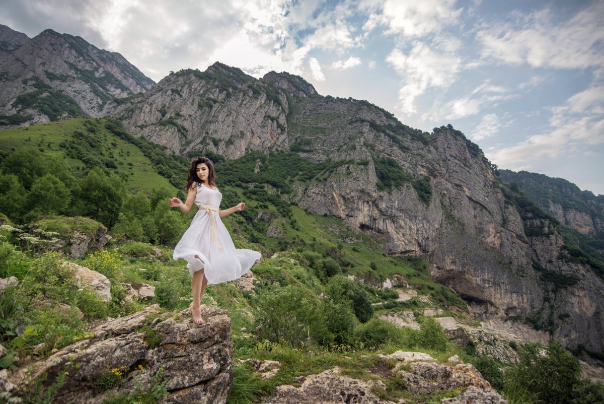 Фотосессия в горах Осетии
