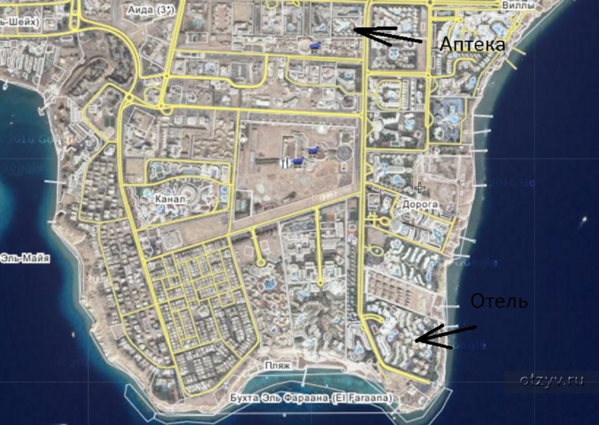 Старый город Шарм-Эль-Шейх на карте