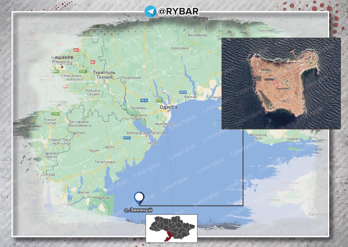 Карта Украины остров змеиный остров
