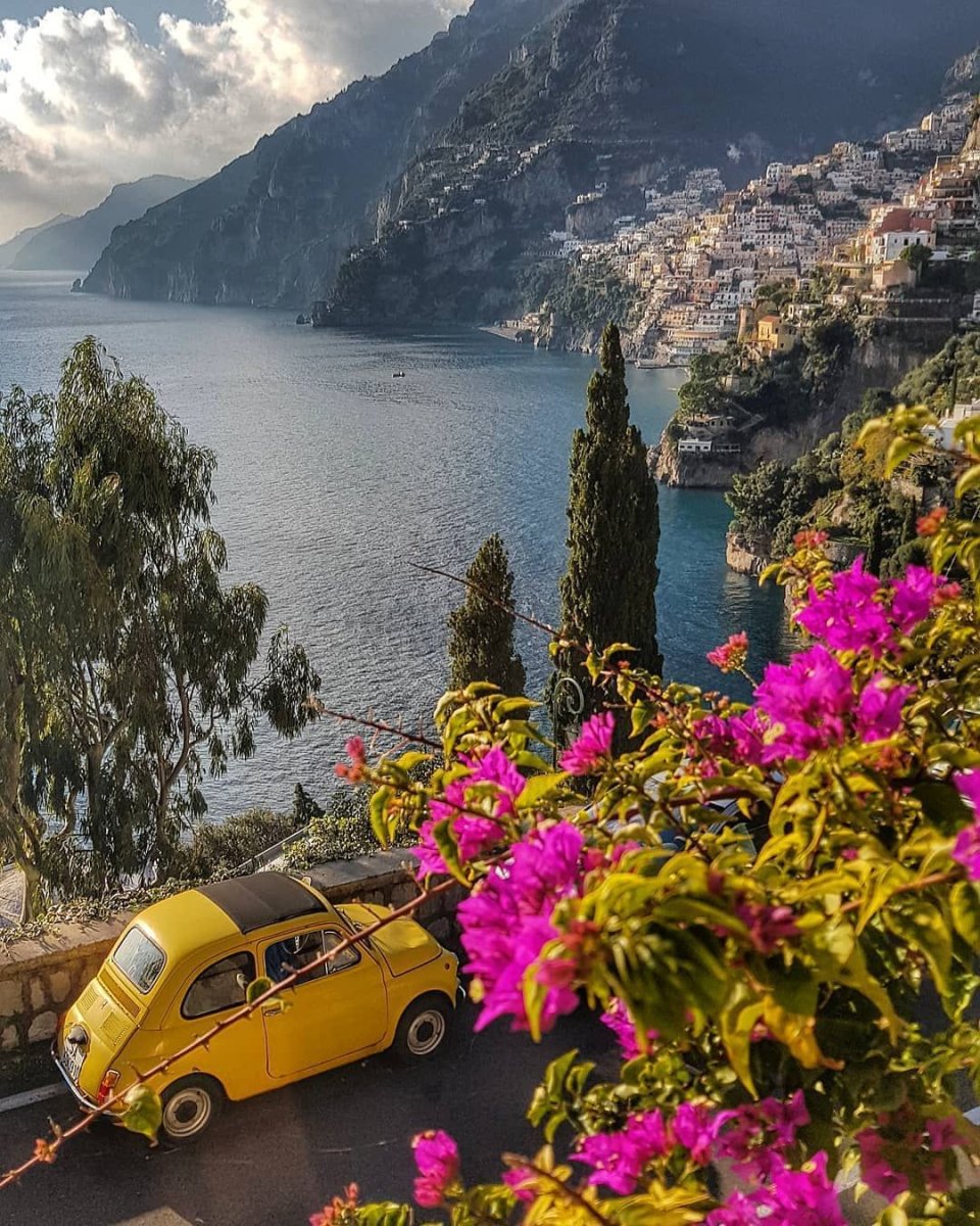 Италия побережье Амальфи цветы