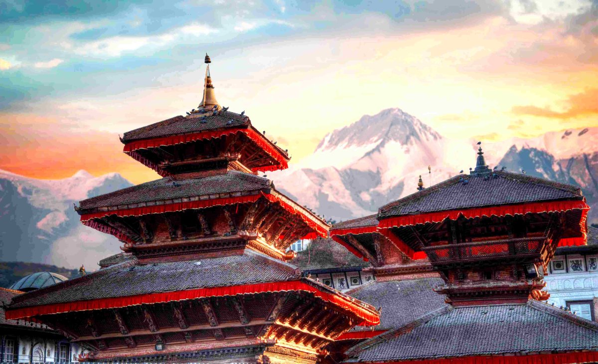 Тибетский храм Гималаи