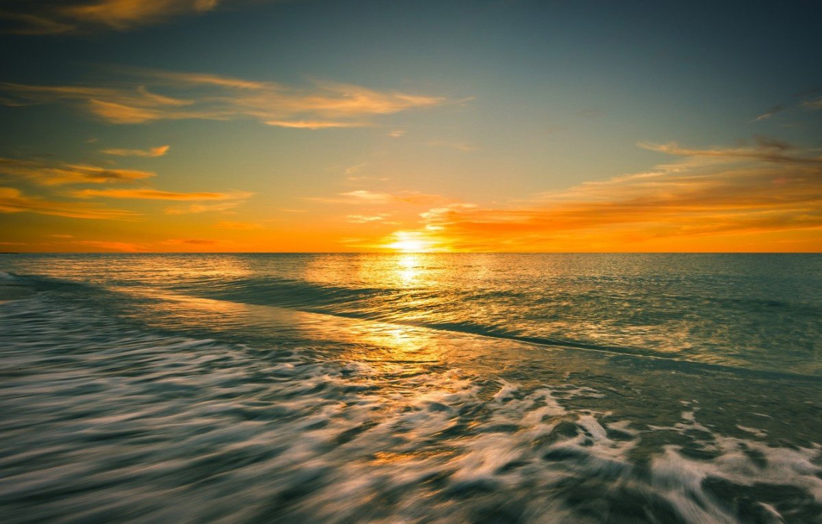 Море Прибой солнце