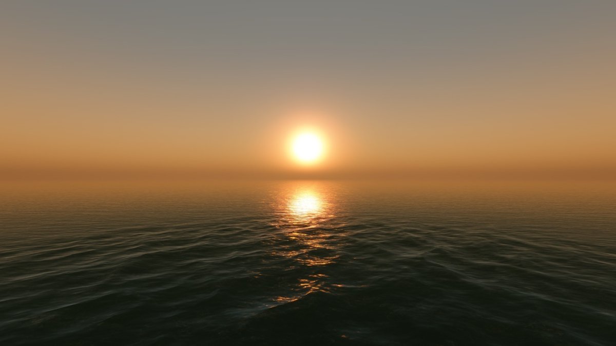 Океан солнце