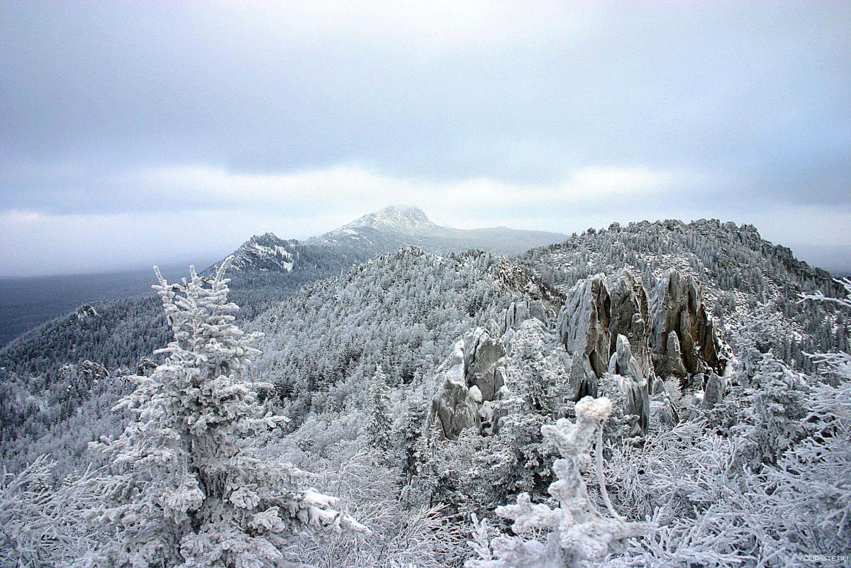 Гора Таганай Златоуст зима