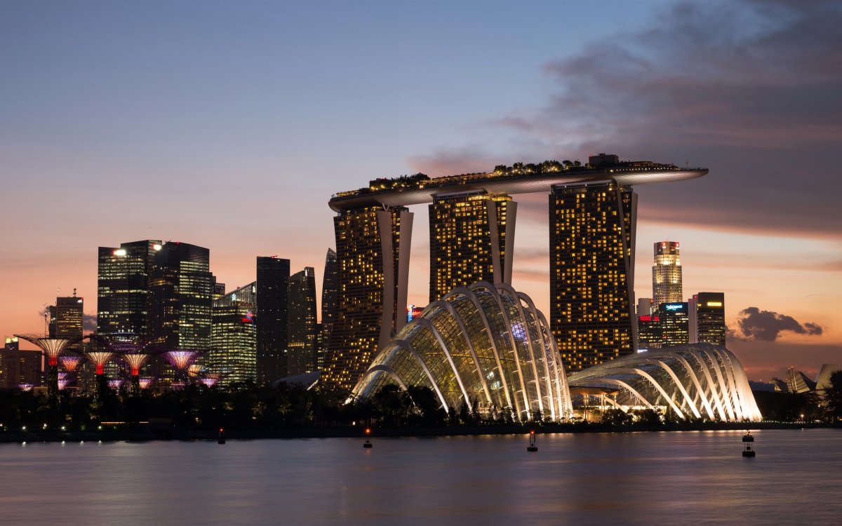 Сингапур архитектура Марина Бэй Сэндс