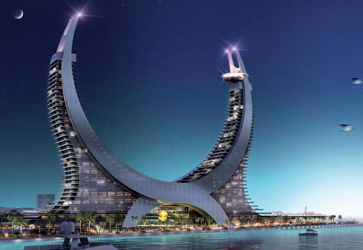 Лусаил Марина, башни Катара.