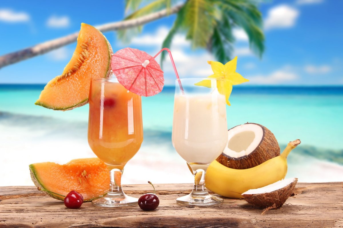 Лето коктейль пляж