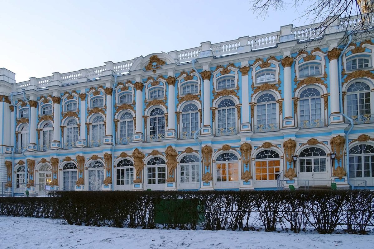 Большой Екатерининский дворец зимой