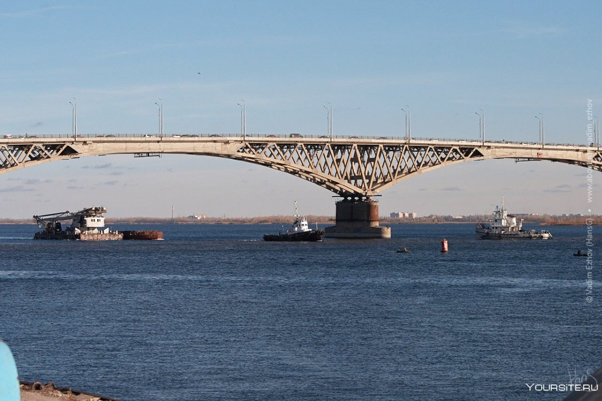 ЖД мост Саратов