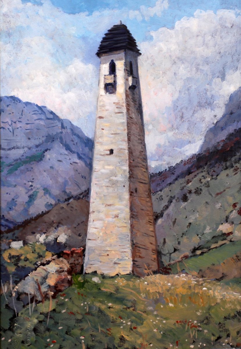 Вайнахские башни Чечни рисунок