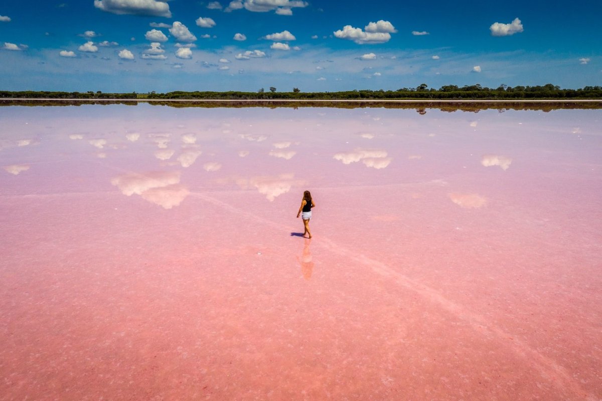 Каменец-Подольский розовое озеро
