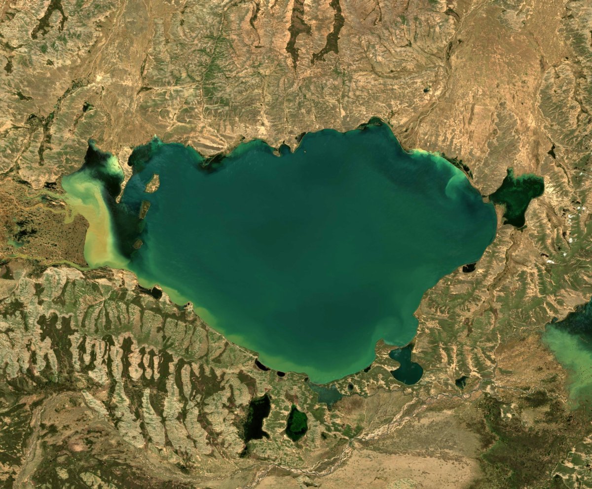 Озера Орин Нур и Джарин Нур на карте Китая