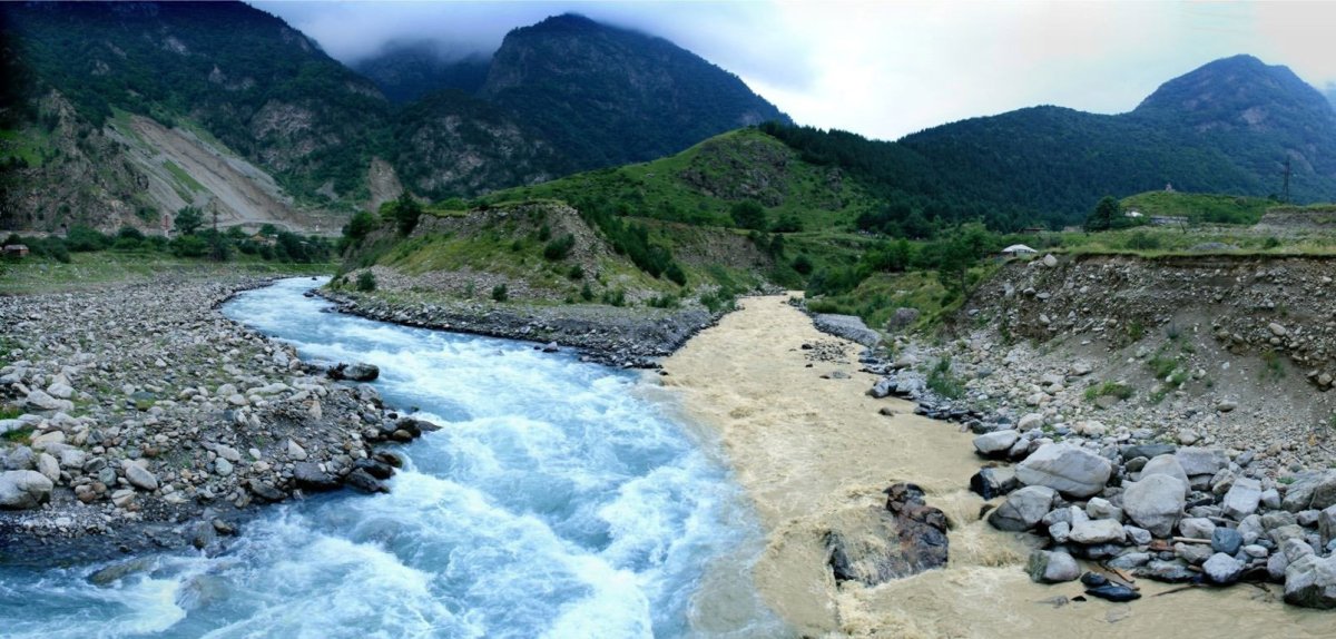Река Ардон в Северной Осетии