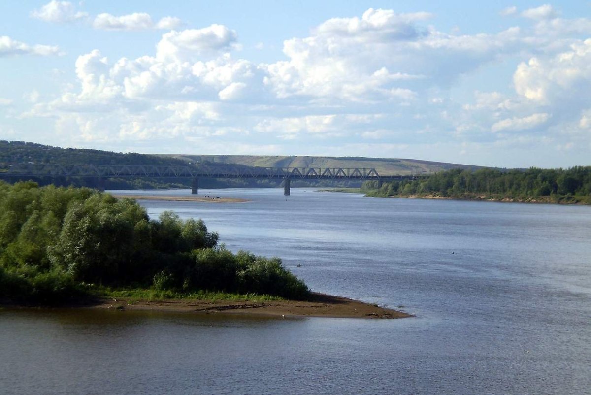 Река Вятка Вятские Поляны