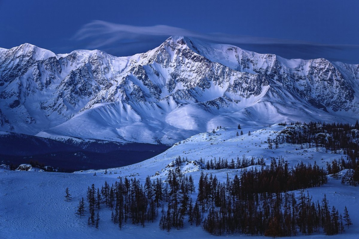 Северо-Чуйский хребет Алтай зима