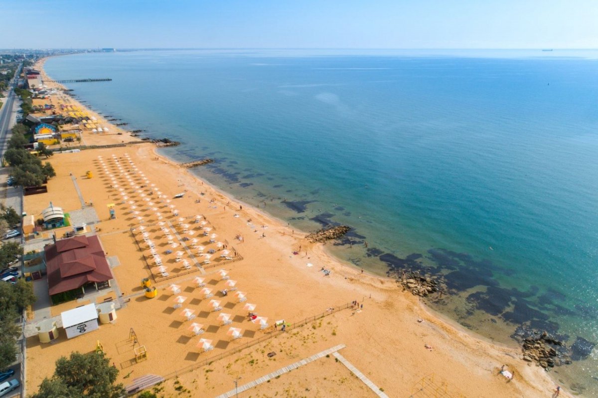 Крым пляж золотые Пески Феодосия Береговое