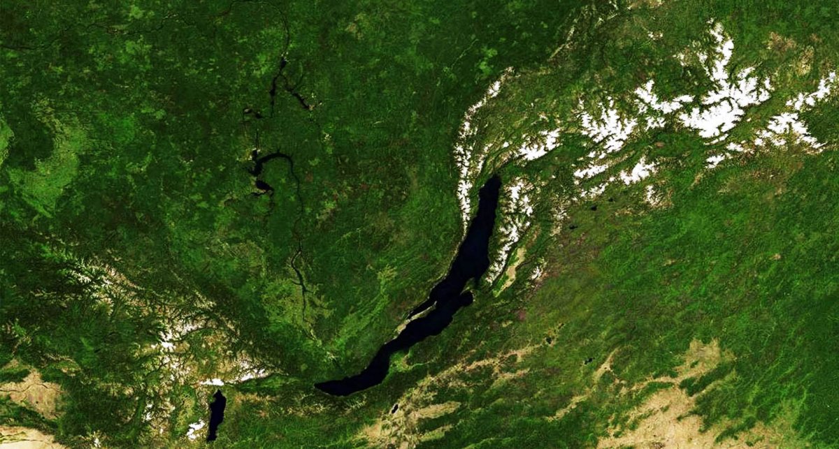 Байкал снимок со спутника