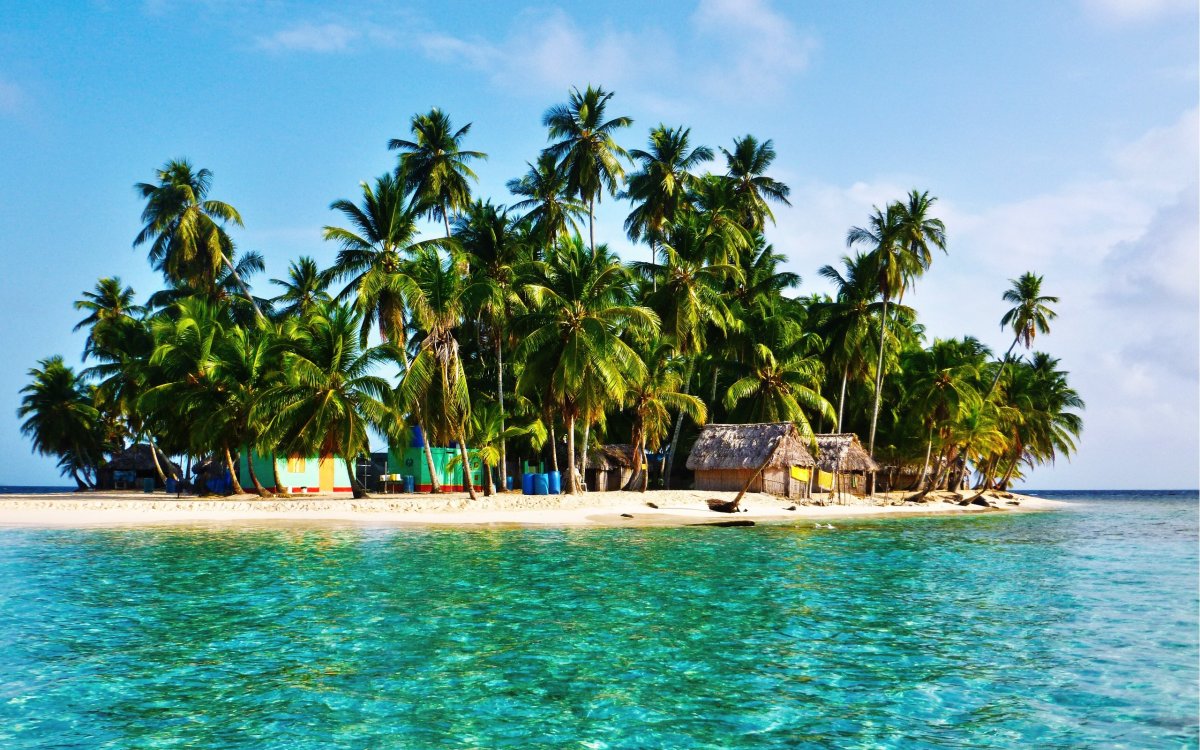 Море пальмы тропические острова